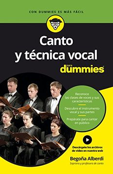 portada Canto y Técnica Vocal Para Dummies (in Spanish)