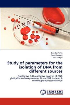 portada study of parameters for the isolation of dna from different sources (en Inglés)