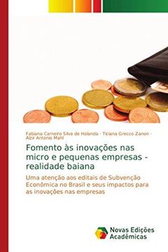portada Fomento às Inovações nas Micro e Pequenas Empresas - Realidade Baiana (in Portuguese)