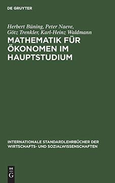 portada Mathematik für Ökonomen im Hauptstudium (Internationale Standardlehrb Cher der Wirtschafts- und Sozia) (en Alemán)