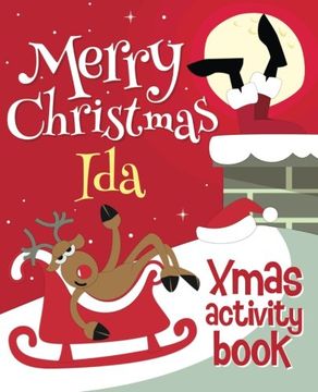 portada Merry Christmas Ida - Xmas Activity Book: (Personalized Children's Activity Book)