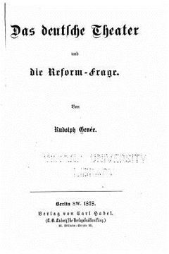 portada Das deutsche Theater und die Reform-Frage (in German)