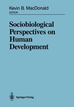 portada sociobiological perspectives on human development