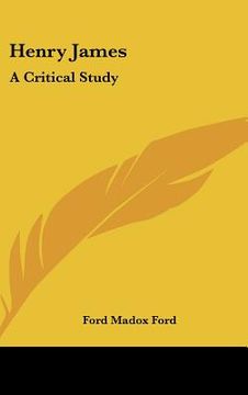 portada henry james: a critical study (in English)