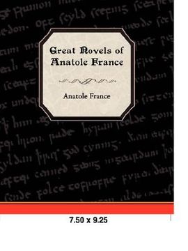 portada great novels of anatole france