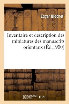 portada Inventaire Et Description Des Miniatures Des Manuscrits Orientaux (Arts)