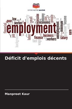 portada Déficit d'emplois décents (en Francés)
