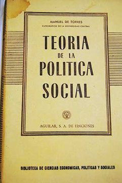 portada Teoría de la política social