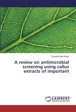 portada A review on antimicrobial screening using callus extracts of important
