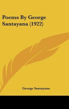 portada poems by george santayana (1922) (in English)