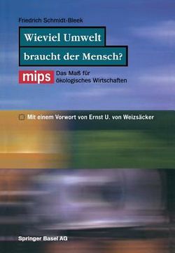 portada Wieviel Umwelt Braucht Der Mensch?: MIPS -- Das Maß Für Ökologisches Wirtschaften (in German)