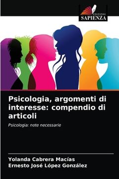 portada Psicologia, argomenti di interesse: compendio di articoli (in Italian)