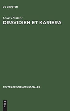 portada Dravidien et Kariera (Textes de Sciences Sociales) (in French)