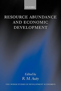 portada Resource Abundance and Economic Development (Wider Studies in Development Economics) (en Inglés)