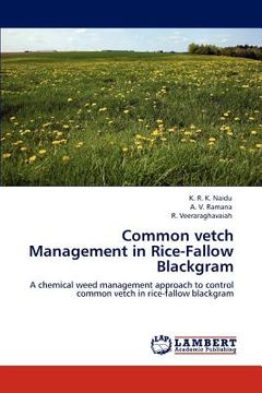 portada common vetch management in rice-fallow blackgram