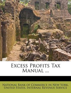 portada excess profits tax manual ... (en Inglés)