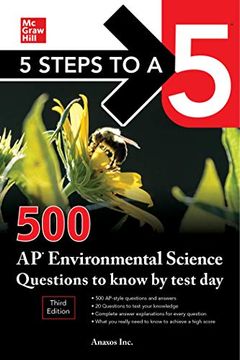 portada 5 Steps to a 5: 500 AP Environmental Science Questions to Know by Test Day, Third Edition (en Inglés)