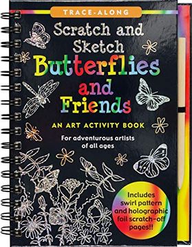 portada Scratch & Sketch(Tm) Butterflies & Friends (Trace Along) (in English)