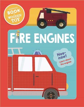 portada Fire Engine. Wooden Vehicle Set: Vehículo de Madera + Libro (English Educational Books) 