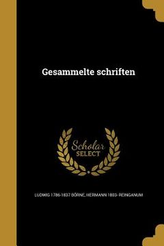portada Gesammelte schriften (in German)