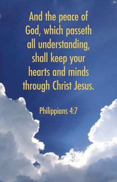 portada Funeral Bulletin: And the Peace (Package of 100): Philippians 4:7 (Kjv) (in English)