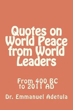 portada quotes on world peace from world leaders (in English)