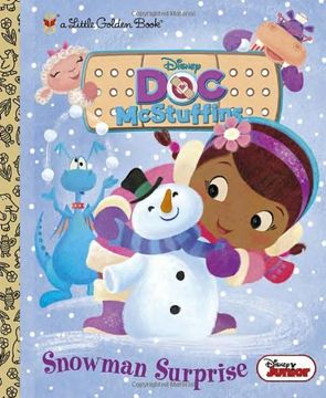 portada Snowman Surprise (Disney Junior: Doc Mcstuffins) (Little Golden Book) (en Inglés)