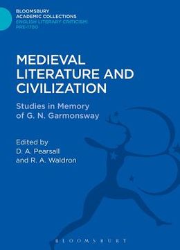 portada Medieval Literature and Civilization: Studies in Memory of G.N. Garmonsway (en Inglés)