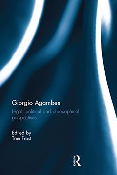 portada Giorgio Agamben: Legal, Political and Philosophical Perspectives (en Inglés)