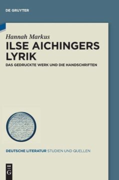 portada Ilse Aichingers Lyrik: Das Gedruckte Werk und die Handschriften (en Alemán)