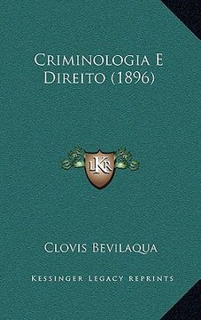 portada Criminologia E Direito (1896) (en Portugués)