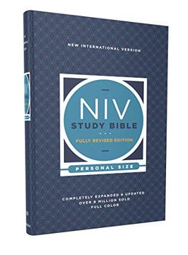 portada Niv Study Bible, Fully Revised Edition, Personal Size, Hardcover, red Letter, Comfort Print (en Inglés)