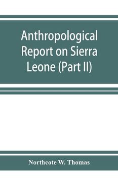 portada Anthropological report on Sierra Leone (Part II) Timne-English Dictionary (en Inglés)