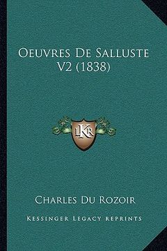 portada Oeuvres De Salluste V2 (1838) (en Francés)