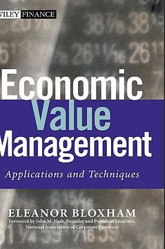 portada economic value management: applications and techniques (en Inglés)