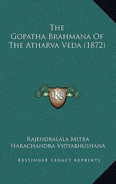 portada the gopatha brahmana of the atharva veda (1872)