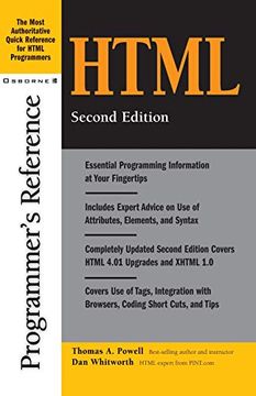 portada Html Programmer's Reference, 2nd Edition (en Inglés)