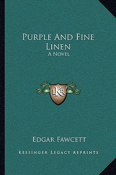 portada purple and fine linen (en Inglés)