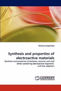 portada synthesis and properties of electroactive materials (en Inglés)
