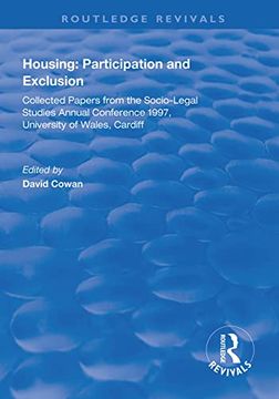 portada Housing: Participation and Exclusion: Collected Papers from the Socio-Legal Studies Annual Conference 1997, University of Wales, Cardiff