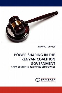 portada power sharing in the kenyan coalition government (en Inglés)