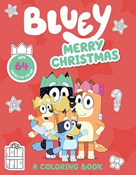 portada Bluey: Merry Christmas: A Coloring Book (en Inglés)