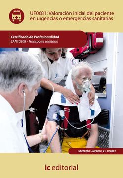 portada Valoración Inicial del Paciente en Urgencias o Emergencias Sanitarias. Sant0208 - Transporte Sanitario