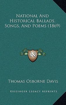 portada national and historical ballads, songs, and poems (1869) (in English)