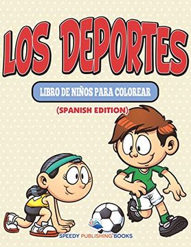 portada Los Deportes Libro de Niños Para Colorear (in Spanish)