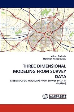 portada three dimensional modeling from survey data (in English)