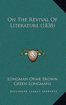portada on the revival of literature (1838) (en Inglés)