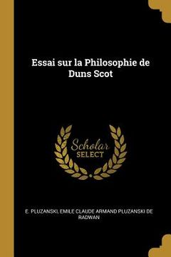 portada Essai sur la Philosophie de Duns Scot