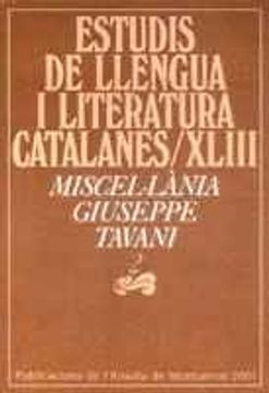 portada Miscel·Lània Giuseppe Tavani, 2 (Estudis de Llengua i Literatura Catalanes) (en Catalá)
