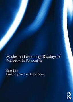 portada Modes and Meaning: Displays of Evidence in Education (en Inglés)